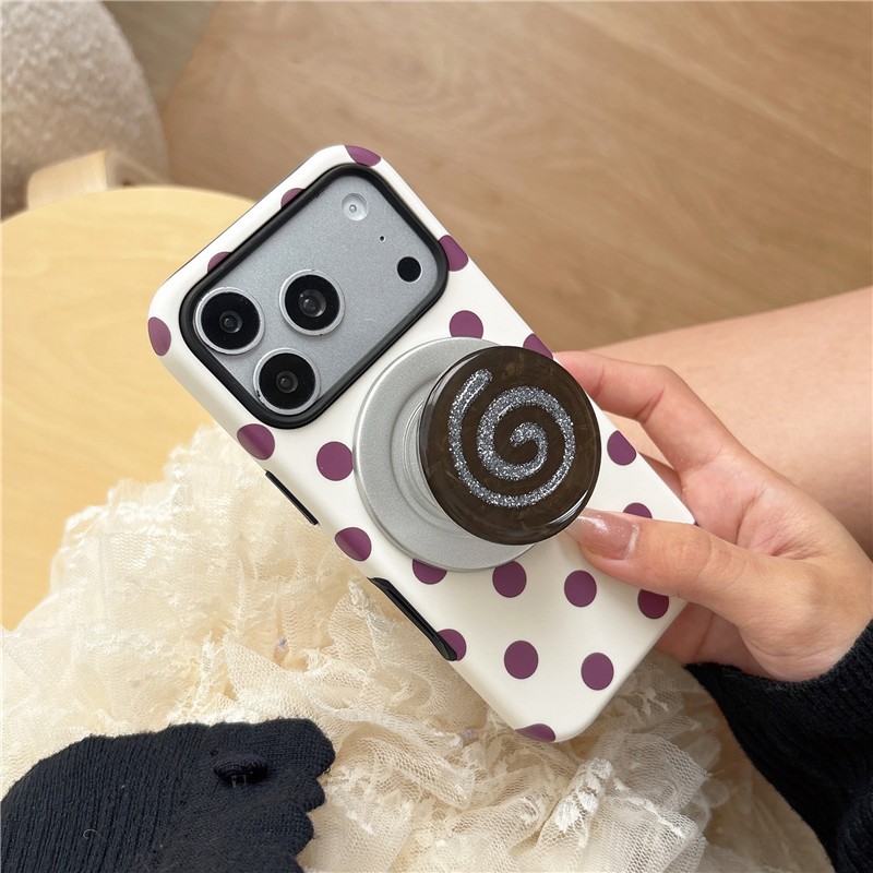 IPhone 17 Pro Max Dot Fish Roll pattern Vỏ điện thoại chất liệu PC