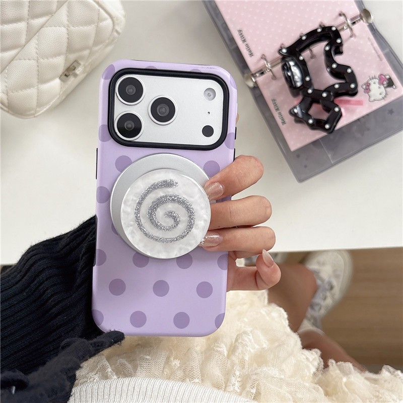 IPhone 17 Pro Max Dot Fish Roll pattern Vỏ điện thoại chất liệu PC