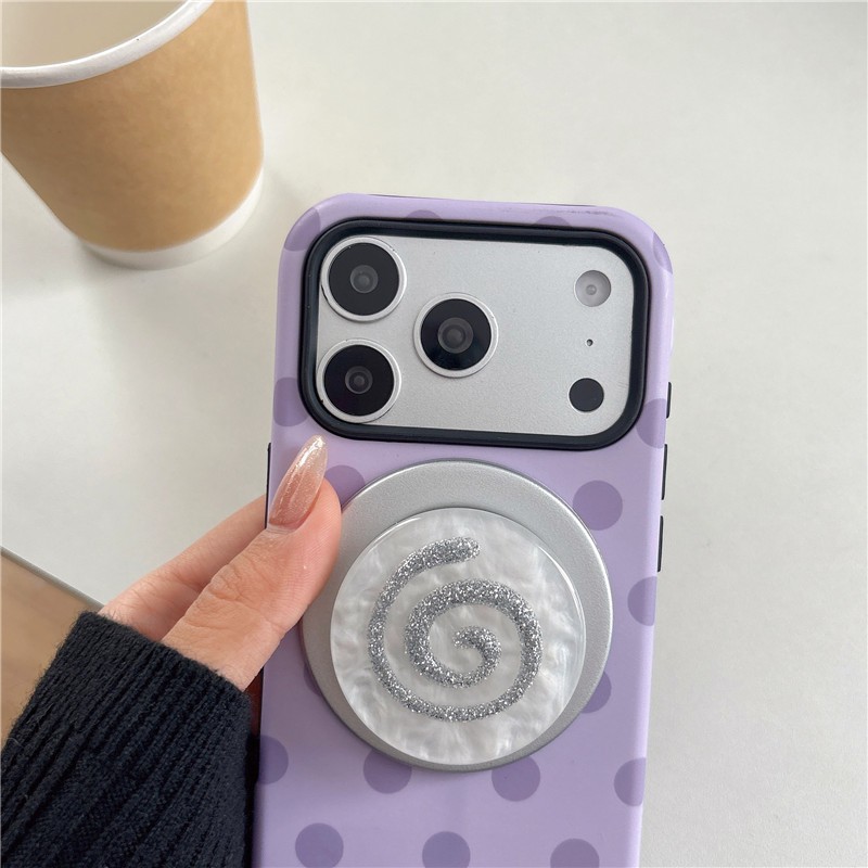 IPhone 17 Pro Max Dot Fish Roll pattern Vỏ điện thoại chất liệu PC