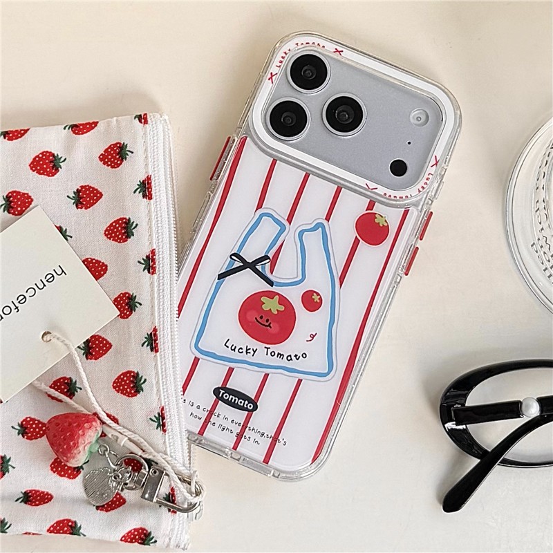 IPhone 17 Pro Max Dot Fish Roll pattern Nhúng trong vỏ điện thoại chất liệu keo