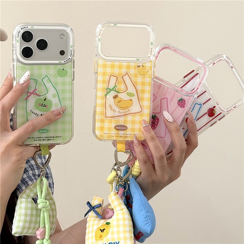 IPhone 17 Pro Max Dot Fish Roll pattern Nhúng trong vỏ điện thoại chất liệu keo