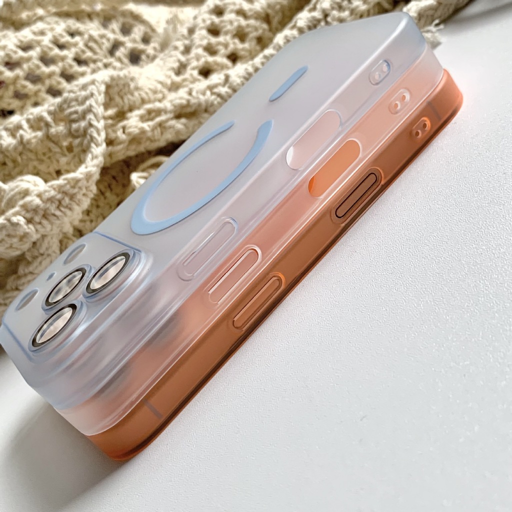 Ốp điện thoại iPhone17ProMAX áp dụng từ tính siêu mỏng Apple 16 Skin Feel Frosted with Lens Film Protection Case