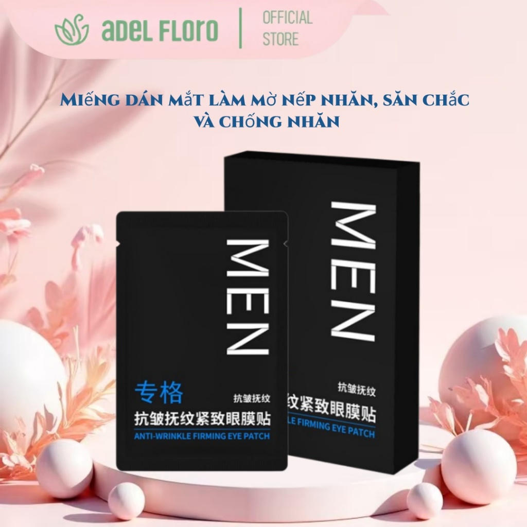 【Adel Floro】Miếng Dưỡng Mắt - Dưỡng ẩm, Giảm quầng thâm, Mờ vết nhăn, Da mắt căng mịn