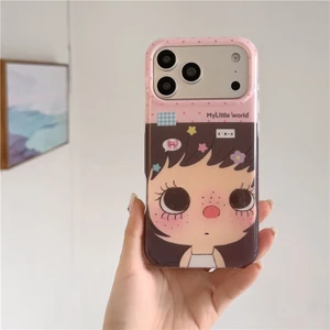 Ốp điện thoại xử lý IMD họa tiết cô gái mặt lớn cho iPhone 17 Pro Max