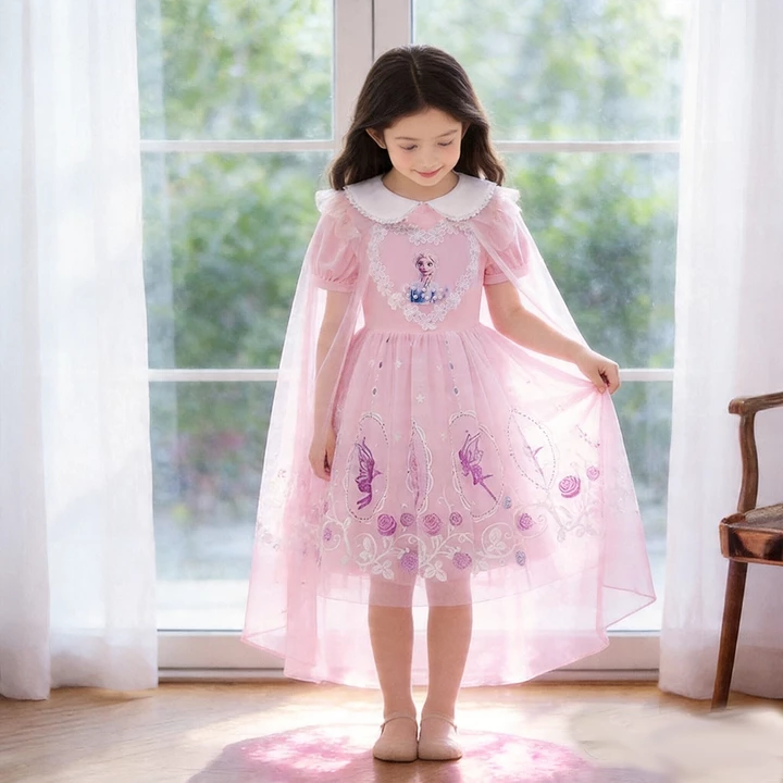 Trẻ Em Bé Gái Đầm Công Chúa Áo Khoác Váy Trẻ Em Cotton Sequins Váy Trẻ Em Bé Gái Thời Trang Quần Áo Cho Bé Áo Khoác Mặc