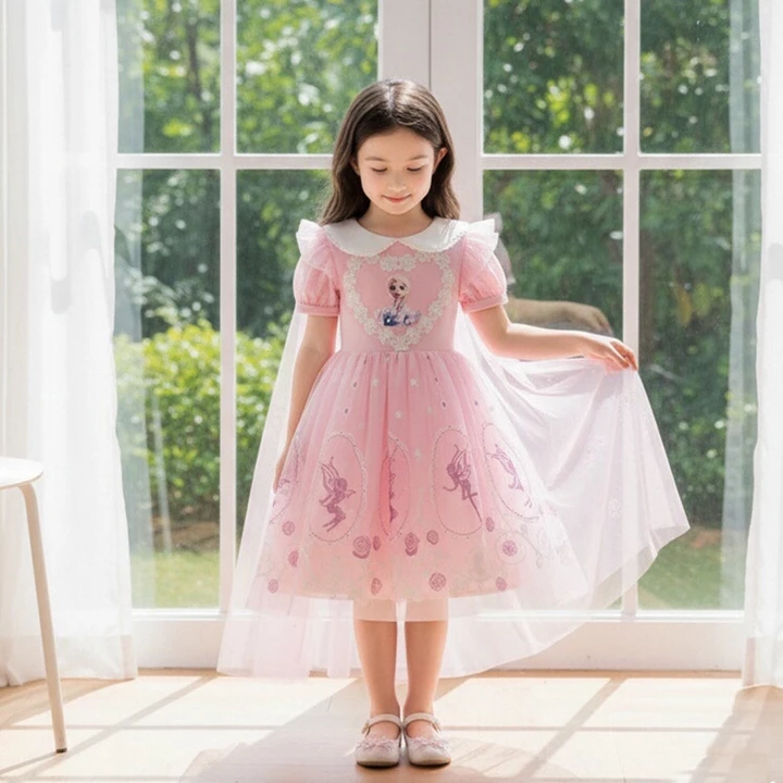 Trẻ Em Bé Gái Đầm Công Chúa Áo Khoác Váy Trẻ Em Cotton Sequins Váy Trẻ Em Bé Gái Thời Trang Quần Áo Cho Bé Áo Khoác Mặc