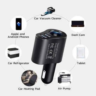 Bộ sạc 3 trong 1 ar Mini Bộ sạc xe hơi di động Cổng USB kép Bộ chuyển đổi xe hơi đa năng Bộ sạc xe hơi 12V / 24V