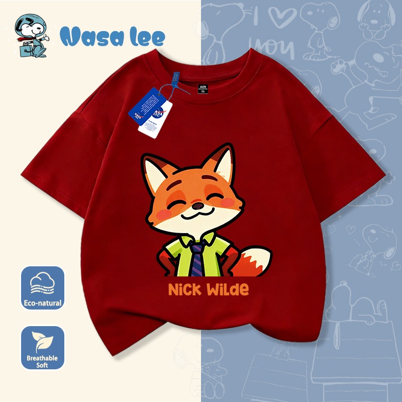 Áo Thun Ngắn Tay Nickelodeon Cho Bé Chất Liệu Cotton 100% Mẫu Mới 2026