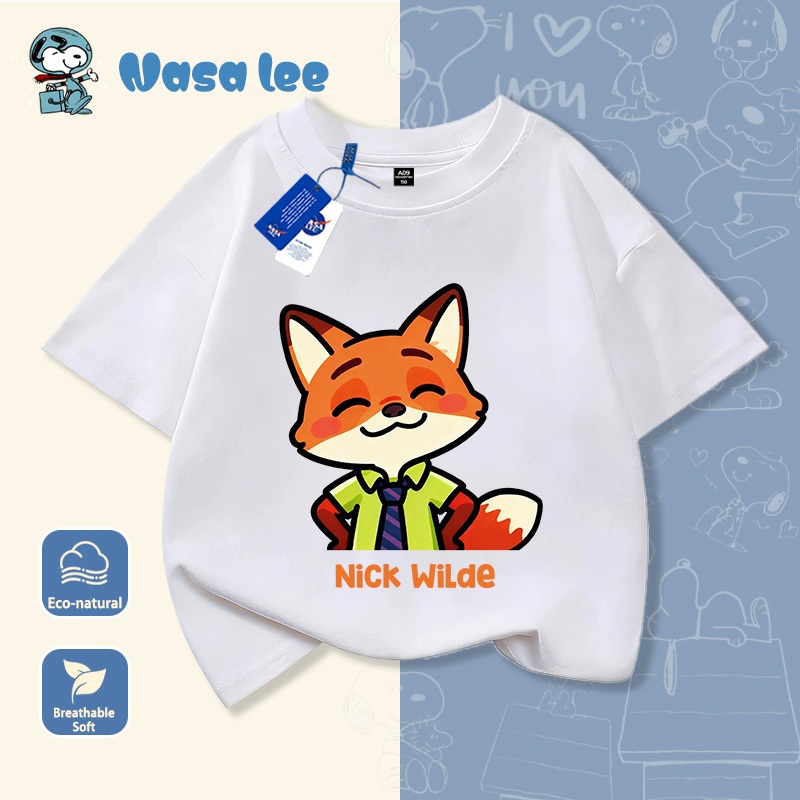 Áo Thun Ngắn Tay Nickelodeon Cho Bé Chất Liệu Cotton 100% Mẫu Mới 2026