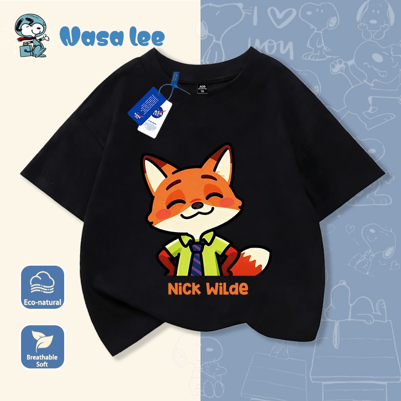 Áo Thun Ngắn Tay Nickelodeon Cho Bé Chất Liệu Cotton 100% Mẫu Mới 2026