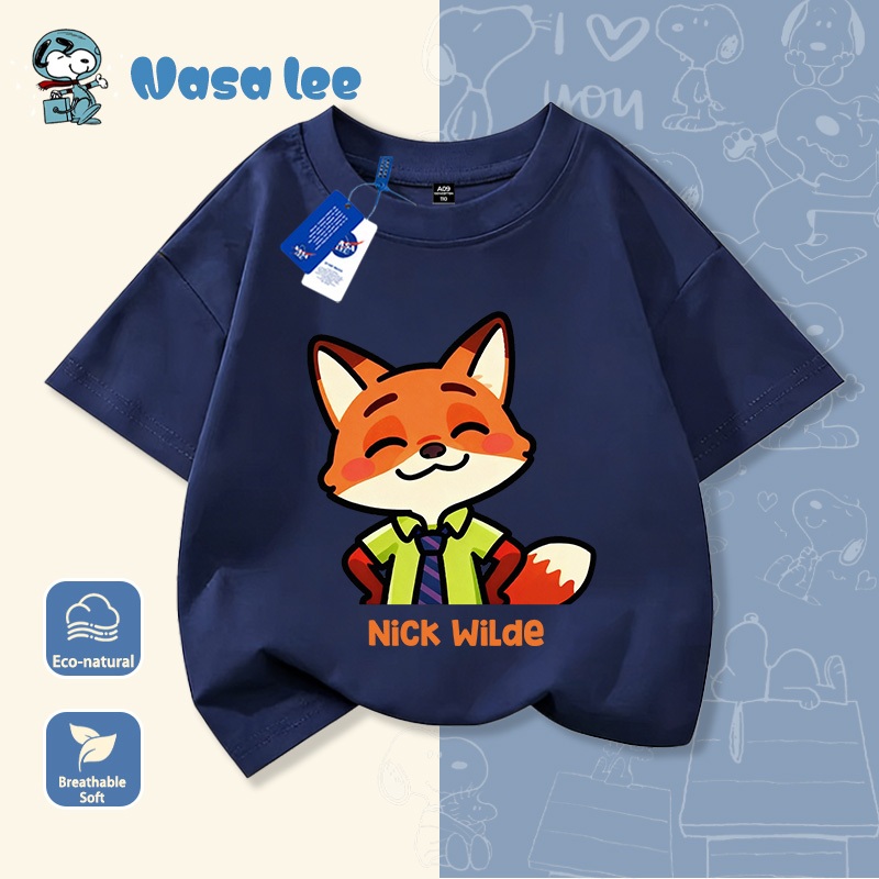 Áo Thun Ngắn Tay Nickelodeon Cho Bé Chất Liệu Cotton 100% Mẫu Mới 2026