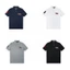 Áo sơ mi Polo Unisex có Logo thêu ba chú ngựa nhỏ & in họa tiết đua ngựa thông thường, áo thun có ve áo ngắn tay