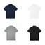 Áo sơ mi Polo Unisex có Logo thêu ba chú ngựa nhỏ & in họa tiết đua ngựa thông thường, áo thun có ve áo ngắn tay