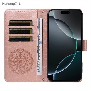 Dành Cho Iphone 12 13 14 15 16E 17E Mini Max Pro Plus Ốp Lưng Ví Da Lật Folio Silicon Mềm Tpu Cả Thân Ốp Lưng Chống Sốc Có Dây Đeo Cổ Tay