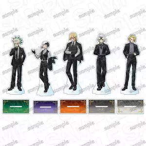 Bác sĩ STONE Acrylic Stand Black Suits Ver. Senku, Stanley, Tiến sĩ Màn hình nhân vật Anime làm bằng quạt Xeno