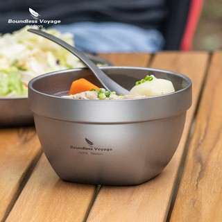 Bow Voyage - Bộ BátTitanium Wall 500ml/800ml siêu nhẹ cho cắm trại ngoài trời