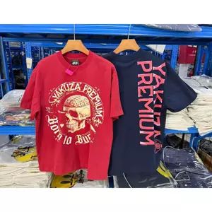 2026 Áo thun nam dạo phố mới Rip Open Skull Graphic