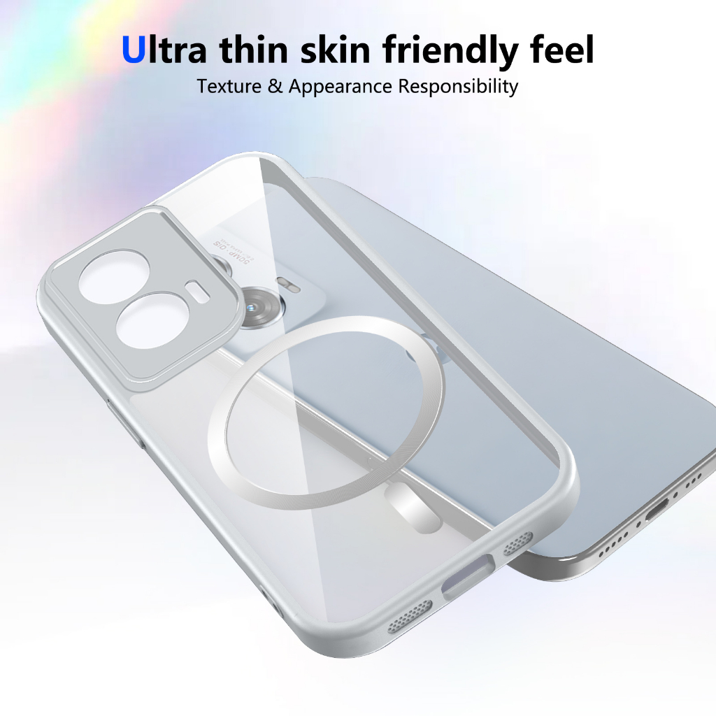 Ốp bảo vệ điện thoại TPU từ tính chống sốc cho Motorola G04 G04S G05 G14 G15 G15 Power G24 G34 G35 G45 4G 5G Vỏ bảo vệ chống sốc Vỏ điện thoại di động
