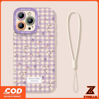 Ốp Lưng Cho OPPO Reno15 F Reno14F Reno14 Pro Reno 13F Reno13 Pro Reno12 F Reno 11F Reno10 Reno8Z Reno7Z Reno8T Reno5 Reno4 Reno6z Lưới Đẹp Nhỏ Hoa Treo Dây Chống Sốc T