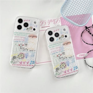 Ốp điện thoại xử lý IMD họa tiết Doodle cho iPhone 17 Pro Max