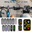 Đồng hồ kỹ thuật số mini cho xe máy và xe đạp Dạ quang Độ bám dính mạnh Đồng hồ mini để trang trí bảng điều khiển xe máy cingvn