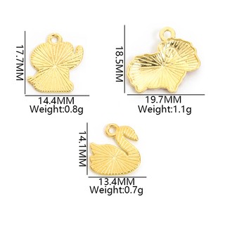 10 Chiếc Dễ Thương Cừu / Voi / Thiên Nga Thiết Kế Nhiều Màu Nhỏ Giọt Dầu Quyến Rũ, Đa Dạng Động Vật Nhiều Màu Sắc Mặt Dây Chuyền Cho DIY Thời Trang Ngộ nghĩnh Vòng Cổ Vòng Tay Bông Tai Trâm Móc Khóa Túi Treo