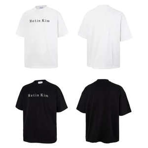 Áo thun Cotton tối giản sạch sẽ thời trang Hàn Quốc Áo thun ngắn tay cỡ lớn