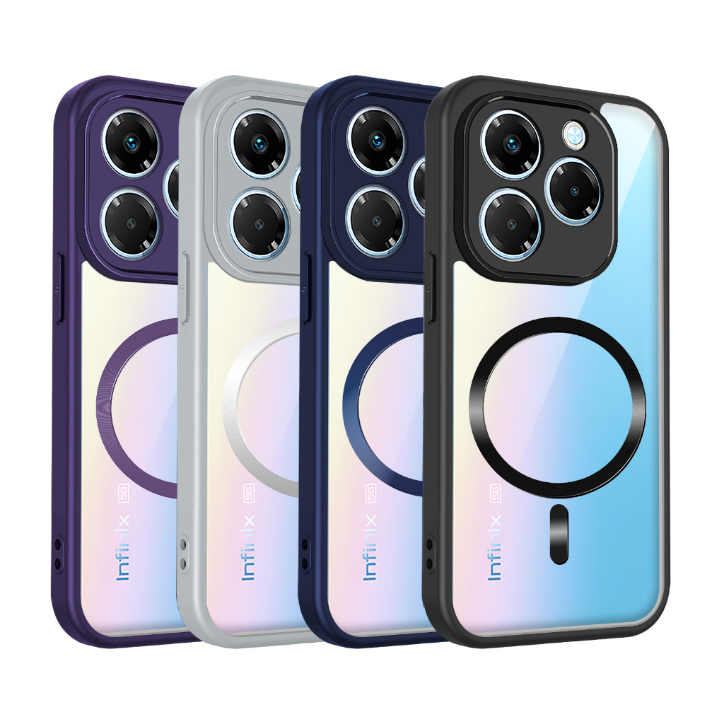 Ốp bảo vệ điện thoại TPU từ tính chống sốc cho Infinix HOT 30i 40i 50i 60 60i 60 Pro Pro Plus 4G Vỏ bảo vệ chống sốc Vỏ điện thoại di động