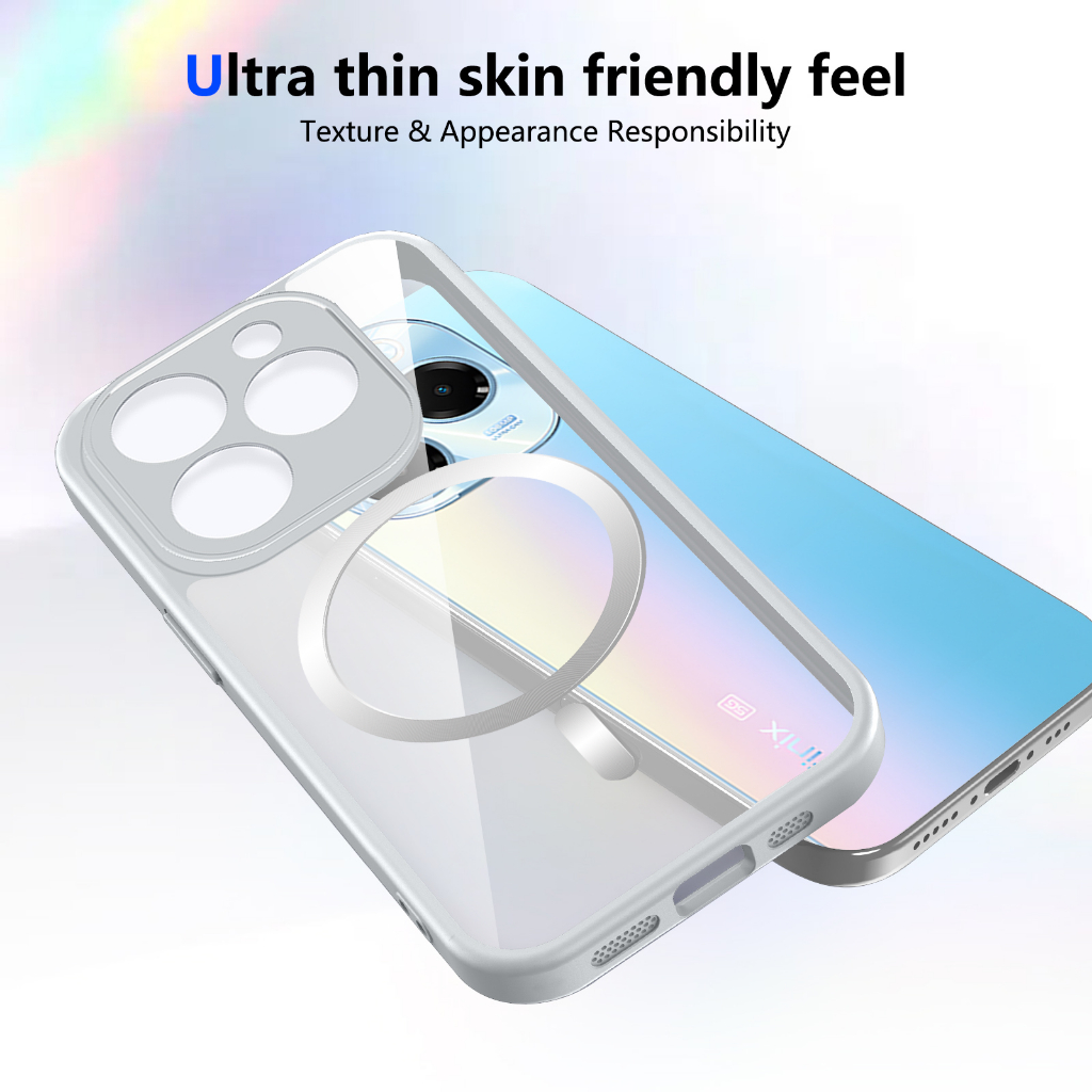 Ốp bảo vệ điện thoại TPU từ tính chống sốc cho Infinix HOT 30i 40i 50i 60 60i 60 Pro Pro Plus 4G Vỏ bảo vệ chống sốc Vỏ điện thoại di động