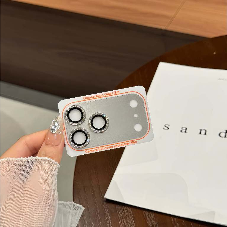 Thích hợp cho iPhone 17 Pro / 17 Pro Max phim ống kính kim cương giả sáng tạo mới chất liệu siêu mềm tất cả trong một gốm bảo vệ trọn gói