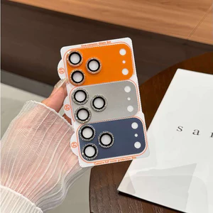 2 Miếng Bảo Vệ Ống Kính Máy Ảnh Kim Cương Bling Cho iPhone 17 Pro Max / 17 Pro, Thiết Kế Mới Sáng Tạo, Kính Một Điện Siêu Mềm Bảo Vệ Toàn Diện Phim