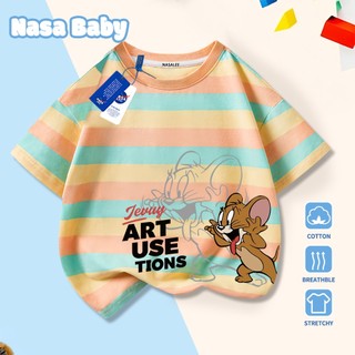 Áo thun in hình Tom và Jerry phiên bản NASA - áo ngắn tay cotton mùa hè - giao hàng trong 24h​