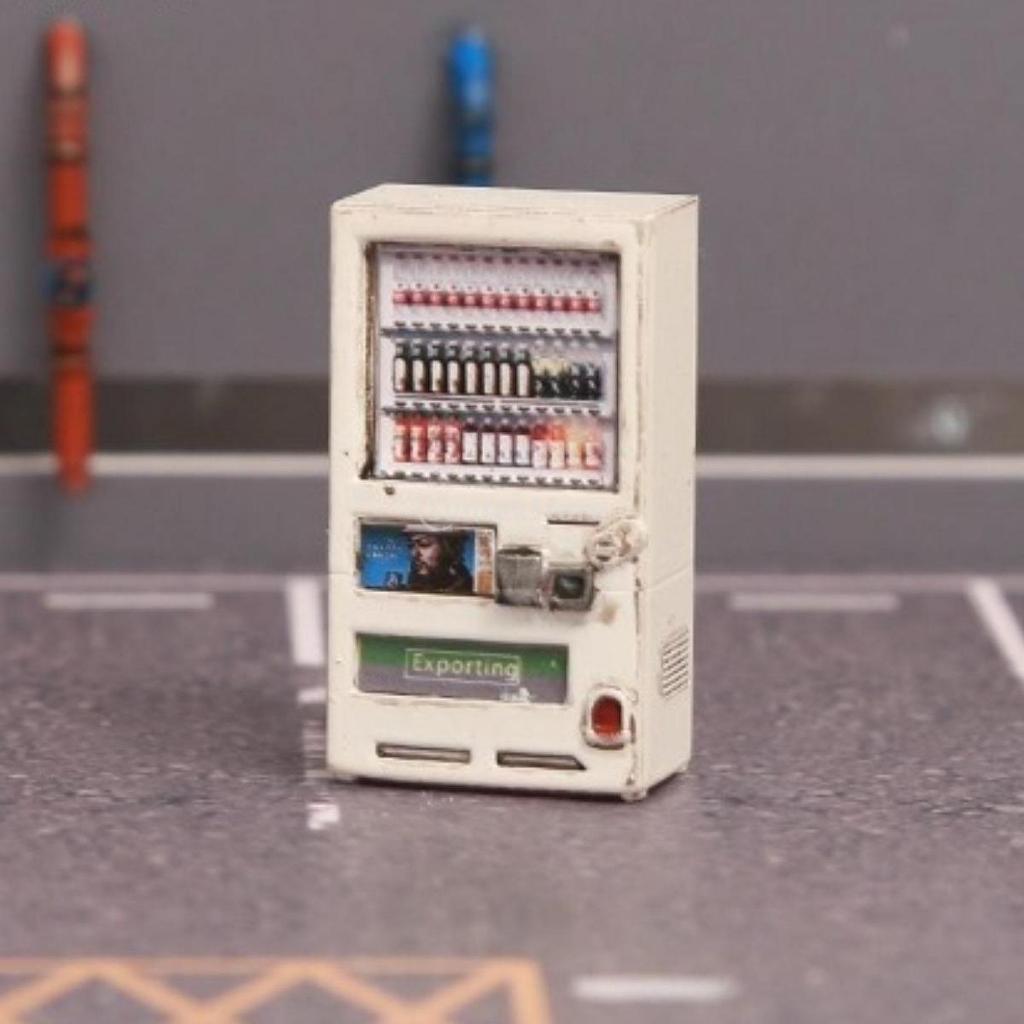 Mô hình máy bán hàng tự động tỷ lệ 1 / 64, Mini, DIY Micro Scene Trang trí, Nhẹ, Chắc chắn, Vẽ tay Diorama Ccessories Thực tế