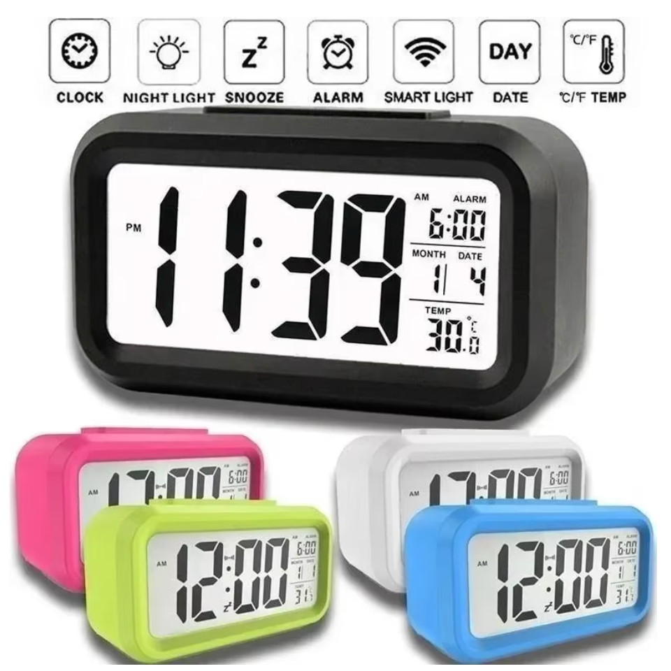 Đồng hồ để bàn báo thức Mini có chức năng đếm ngược, hiển thị lịch thứ, ngày, tháng, giờ, báo thức có đèn led