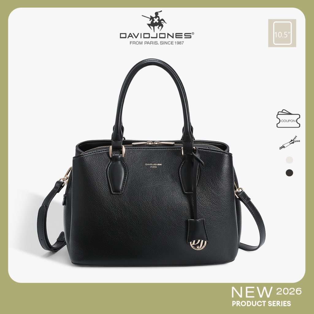 David Jones Paris  2026 Xuân Hè Mới Bộ Sưu Tập Thiết Kế Nữ Top-Handle Túi Da Pu Nữ Mềm Mại Và Mỏng Túi
