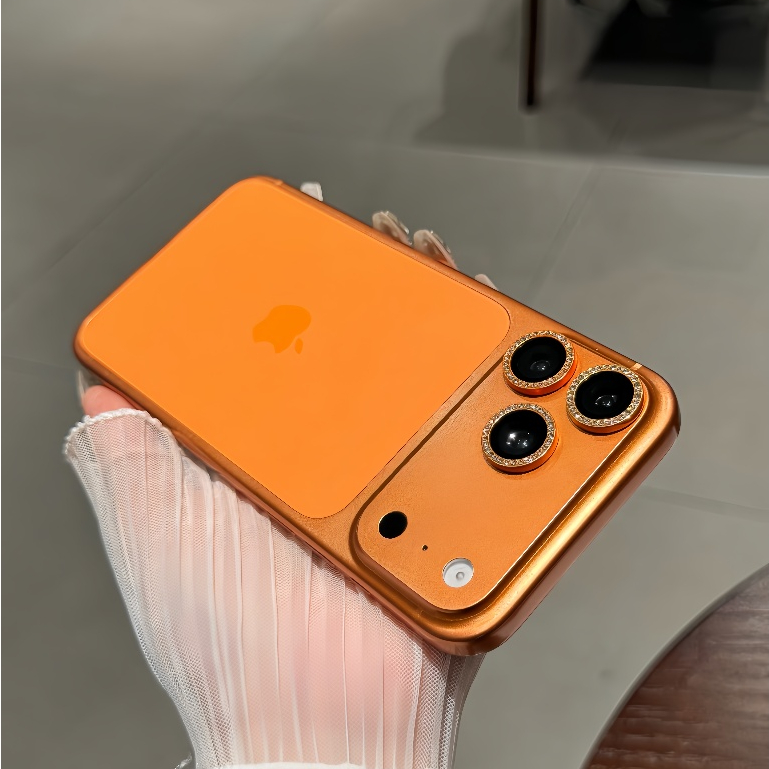 Phim ống kính chia kim cương sáng bóng sành điệu cho iPhone 17 Pro Max 16E 15 Pro 14 Plus 13 Mini 12 11, HD Trong suốt, Chống sốc, Chống bụi & Thời trang