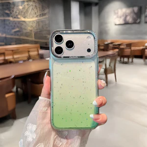 Ốp lưng cứng IMD gradient star-flash tương thích cho iPhone 12 pro max 13 pro max 14 pro max 15 pro max 16 pro max 17 pro max