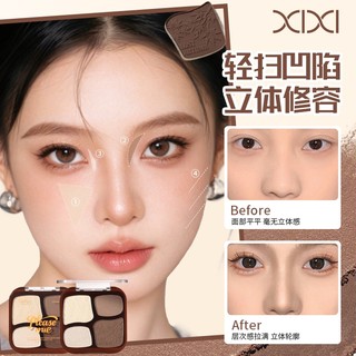 Bảng Phấn Bắt Sáng & Tạo Khối 4 Màu XIXI - Lên Màu Tự Nhiên Chuẩn, Kết Hợp Lì & Nhũ, Tạo Hiệu Ứng 3D Tôn Sáng & Đổ Bóng Cho Gương Mặt D774