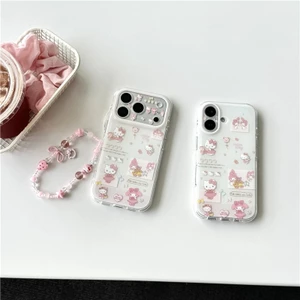 Ốp điện thoại iPhone 17 Pro max Họa tiết mèo hoạt hình TPU materia IMD