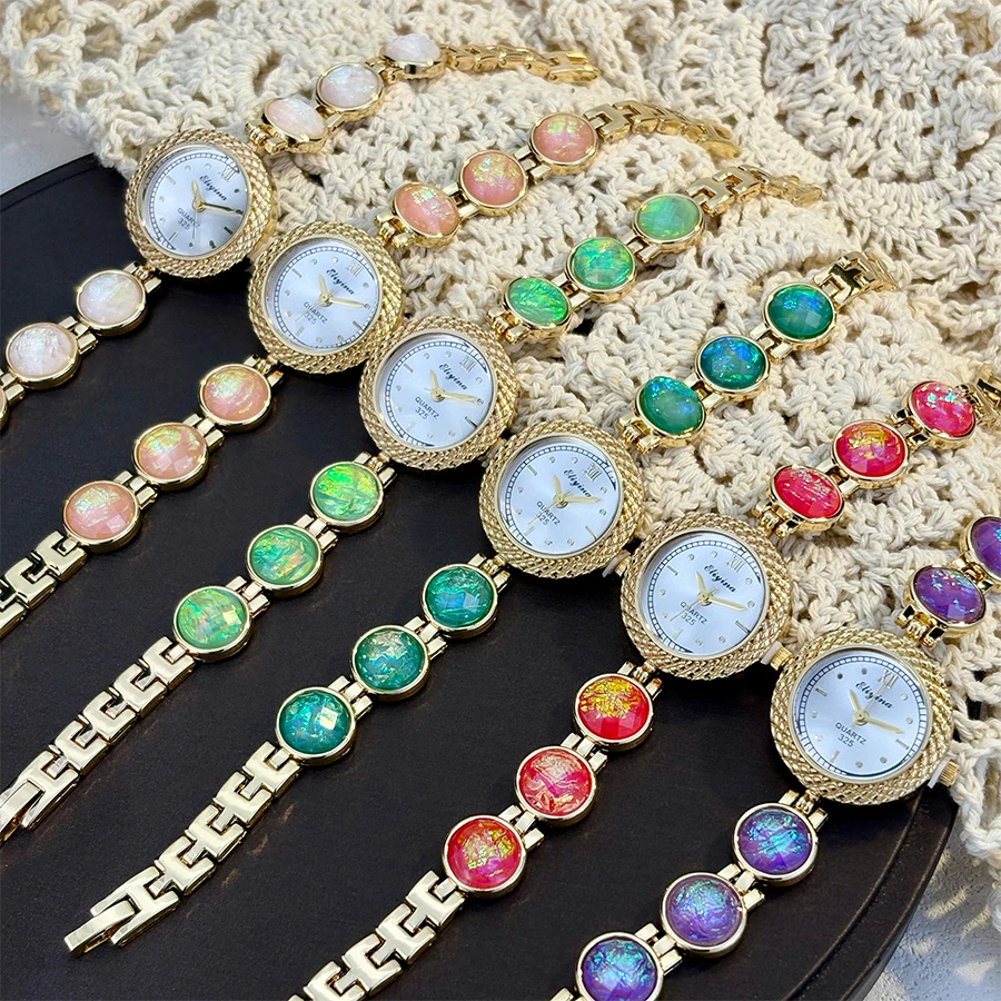 Đồng hồ đeo tay trang sức thời trang, Phong cách sang trọng, Thích hợp để kết hợp với quần áo, Đồng hồ thiết yếu để hẹn hò cho nữ (Không hộp)