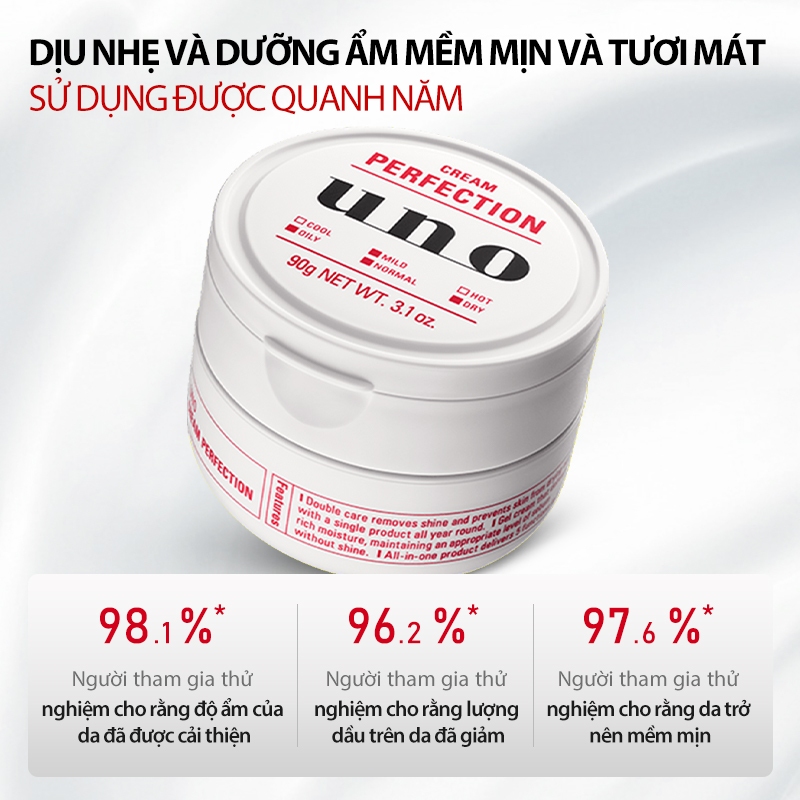 UNO Kem dưỡng ẩm cho nam phiên bản màu đỏ 90g cấp ẩm sâu mát mẻ không nhờn rít chăm sóc da toàn diện