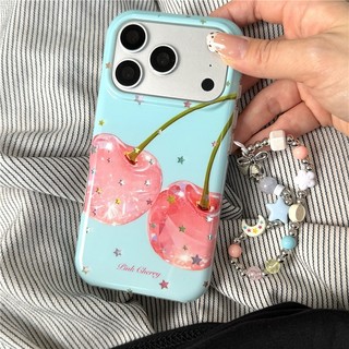Ốp điện thoại iPhone 17 Pro max họa tiết anh đào TPU materia IMD