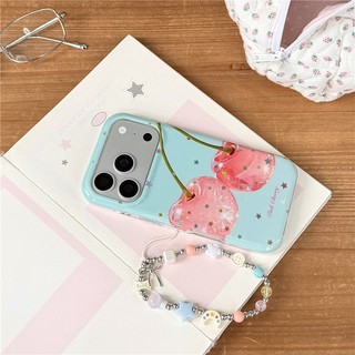 Ốp điện thoại iPhone 17 Pro max họa tiết anh đào TPU materia IMD