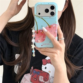 Ốp điện thoại iPhone 17 Pro max họa tiết anh đào TPU materia IMD