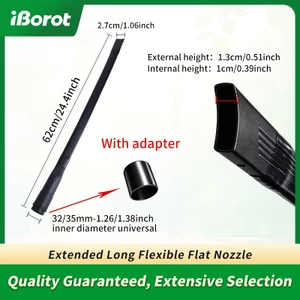 Bộ phận máy hút bụi đa năng 32mm / 35mm Đầu vòi hút mỏng phẳng linh hoạt dài