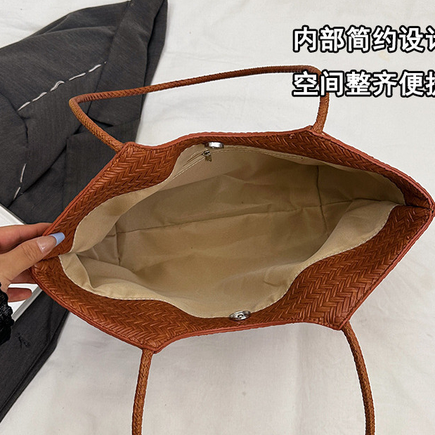 Túi dệt dung tích lớn Túi đeo vai phong cách mới Túi Tote
