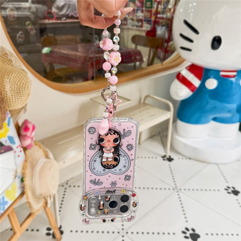IPhone 17 Pro max Phim hoạt hình Love Girl họa tiết TPU materia IMD quá trình Vỏ điện thoại