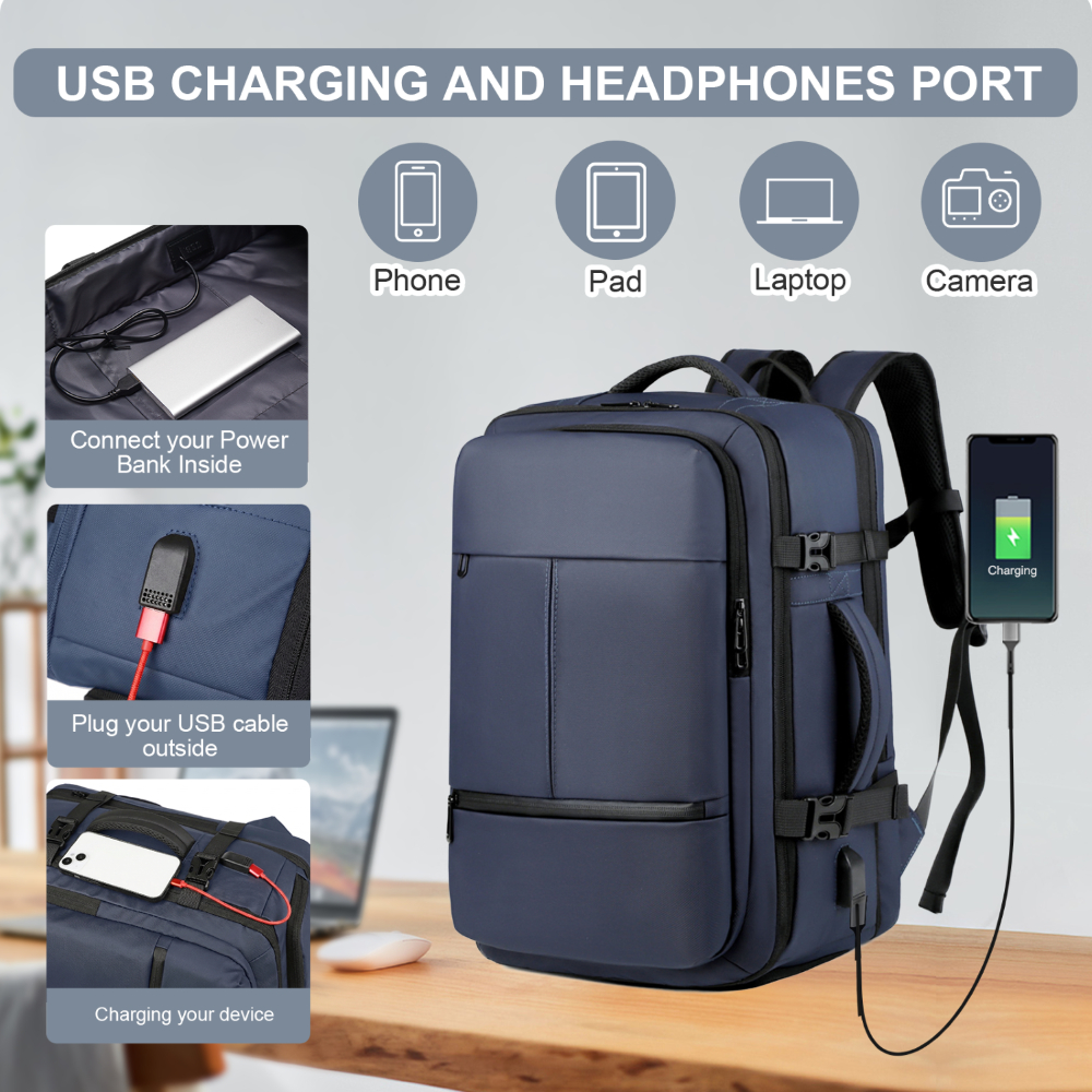 [Cao Cấp] Balo Du Lịch MENTO Balo Laptop Đa Năng 45L Mở Rộng Có Ngăn Để Giày Chống Nước Xách Tay