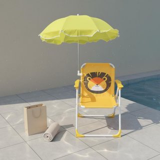 Ghế Di Động Trẻ Em Có Thể Gập Lại Ghế Đi Biển Trẻ Em Có Ô Nhẹ Cho Trẻ Nhỏ, Sân Sư Tử