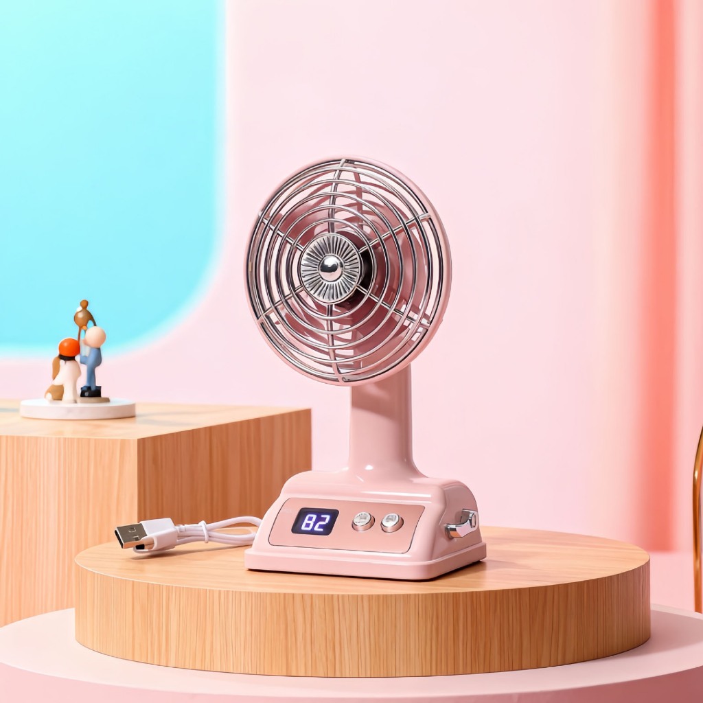 Quạt Làm Mát Bàn Đa Năng Im Lặng Quà Tặng  Tốc Độ Góc Có Thể Điều Chỉnh Mạnh Mẽ Cho Phòng Ngủ Ô Tô Gia Đình
